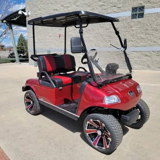 2024 Evolution Classic 2 Plus- Street Legal Golf Cart - Flamenco Red