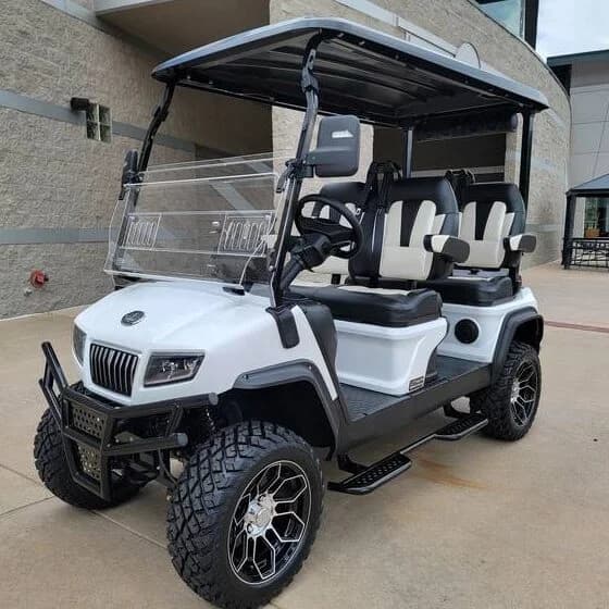 2024 Evolution D5 Maverick 4 - Street Legal Golf Cart - Pearl White